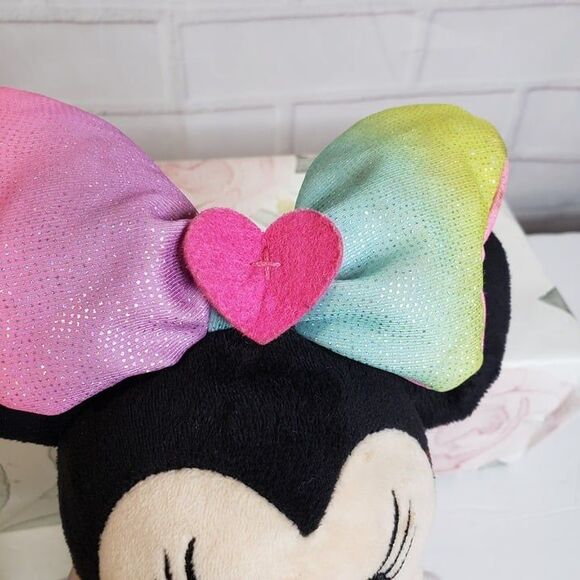 Disney Singing Talking Minnie Mouse Plush Doll 13" Soft Stuffed Toy Pink TieDye - Picture 4 of 9